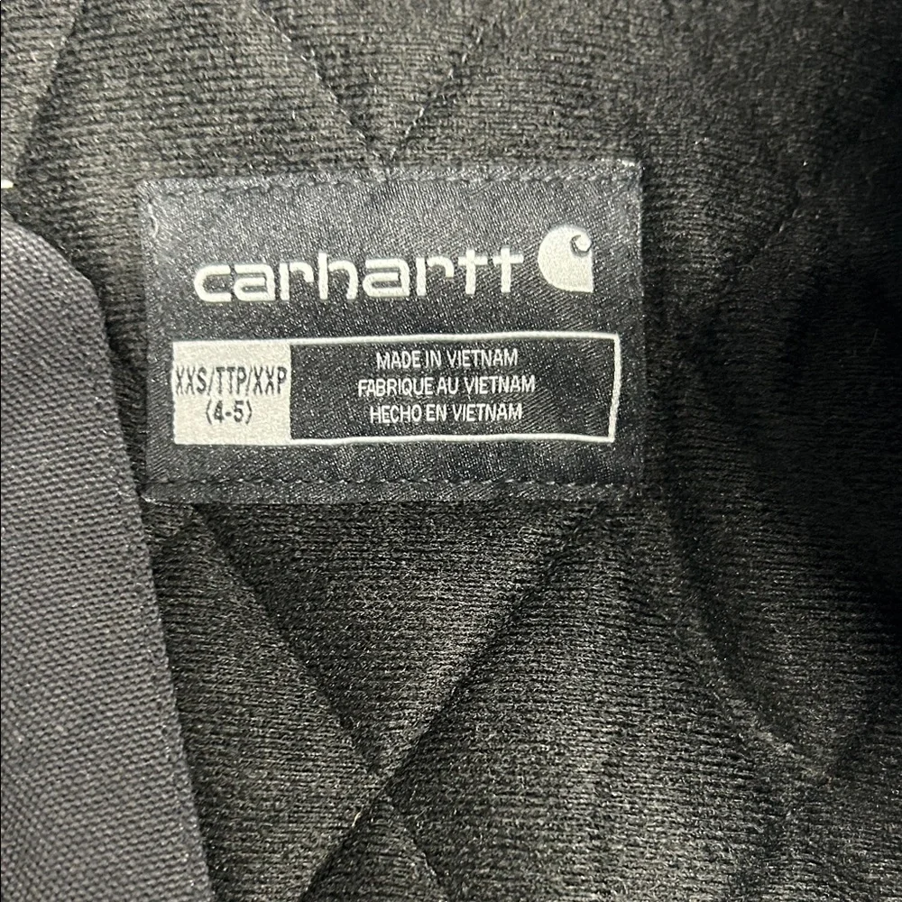 Carhartt Kids Black Hooded Puffer Coat - Picture 2 of 10